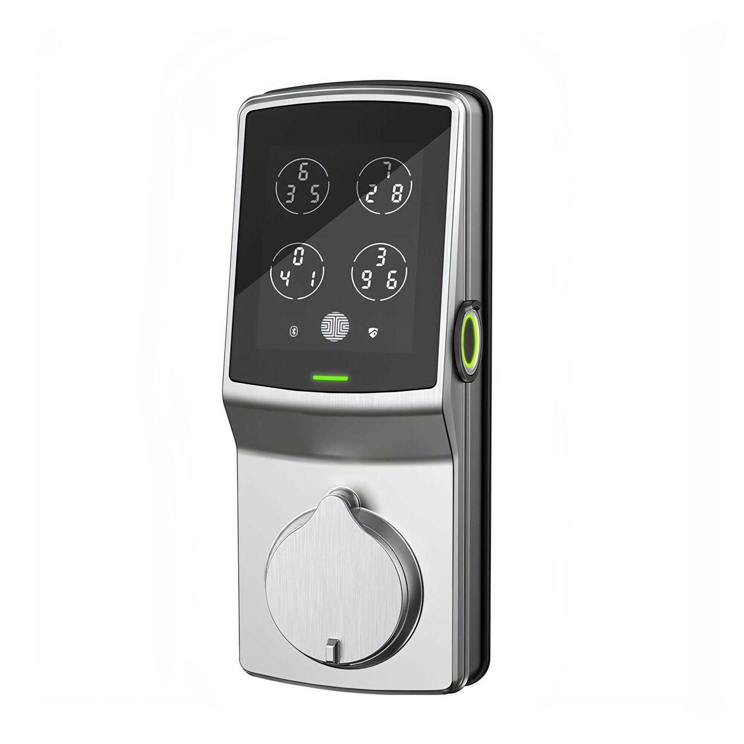 Lockly 7S Deadbolt Edition Satin Nickel Smart Lock - Inhomebuy