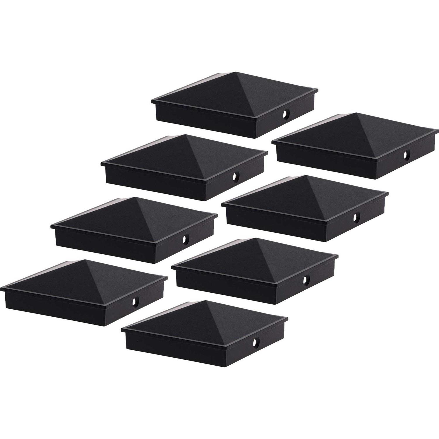 Greenlighting 4×4 Aluminum Pyramid Post Cap Cover for Nominal Wood Posts - Inhomebuy