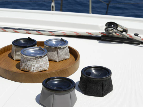 Ashtray Rattan �?Nero - Inhomebuy