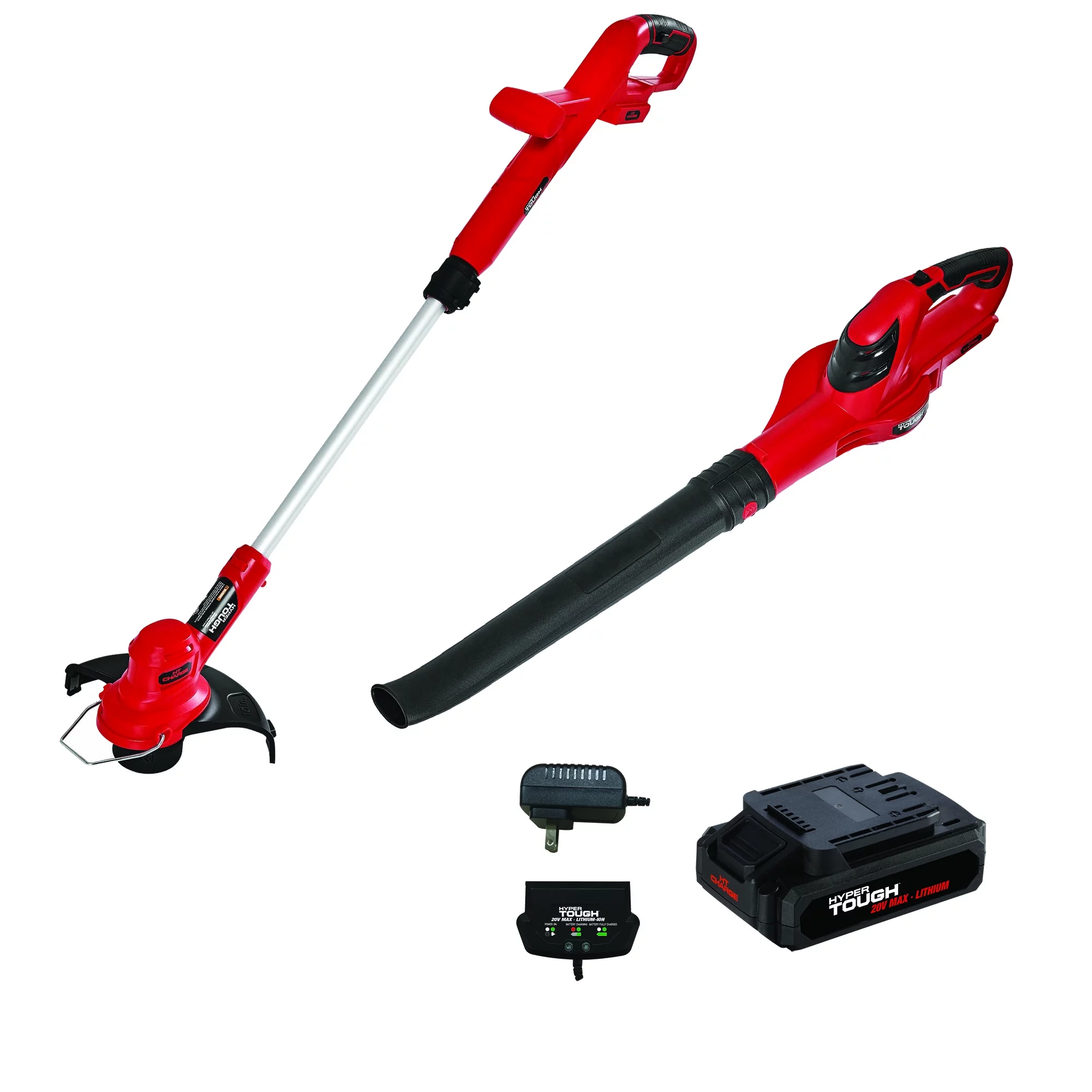 Hyper Tough 20V MAX Cordless Trimmer Sweeper Combo, HT19-401-003-07 - Inhomebuy