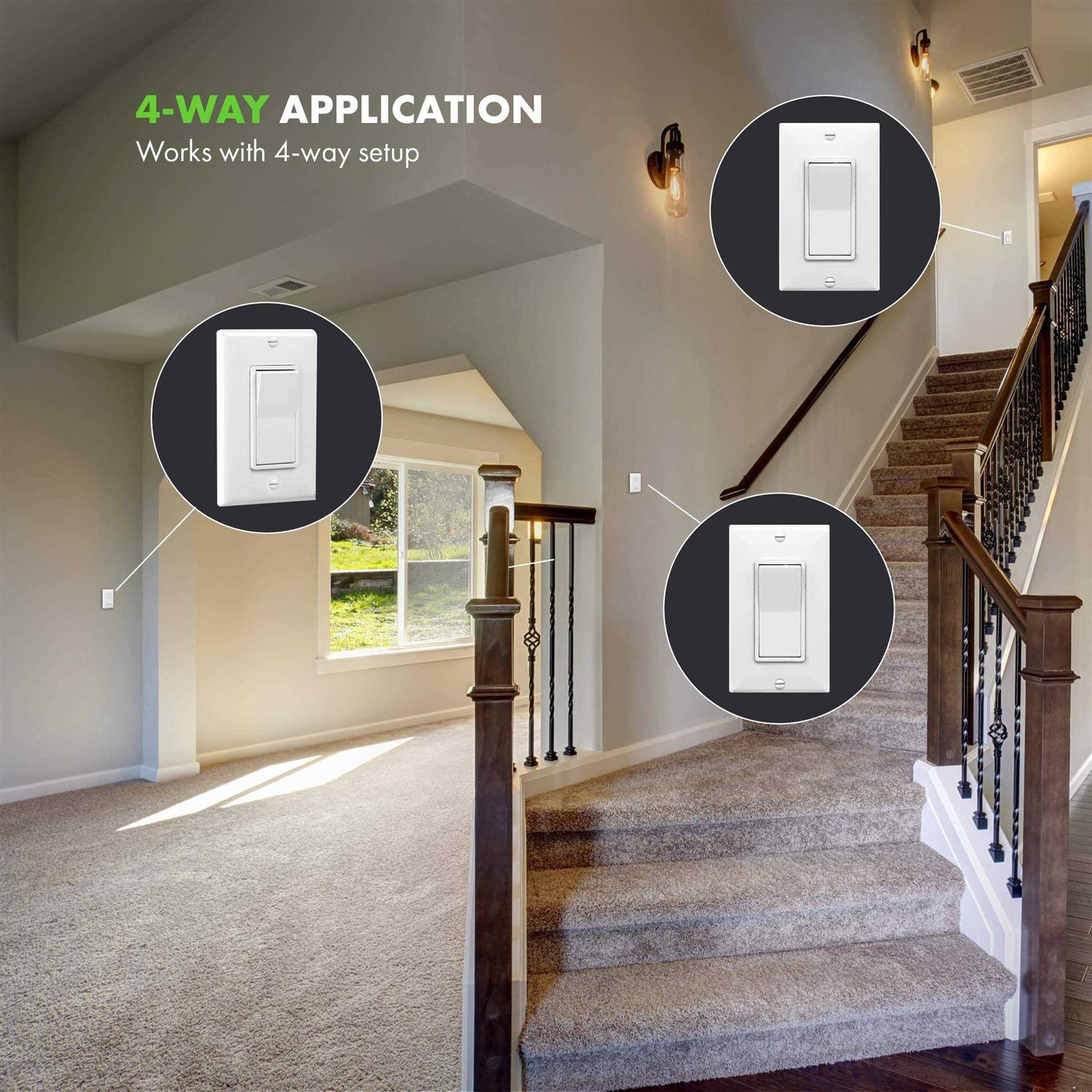 Enerlites 4 Diameter Round Weatherproof Cover Blank Metal Wall Plate for Outdoor Use - Inhomebuy