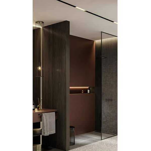 Ejoy 106 in. x 6 in x 0.5 in. Solid Wood Wall 7 Grid Cladding Siding Board - Inhomebuy