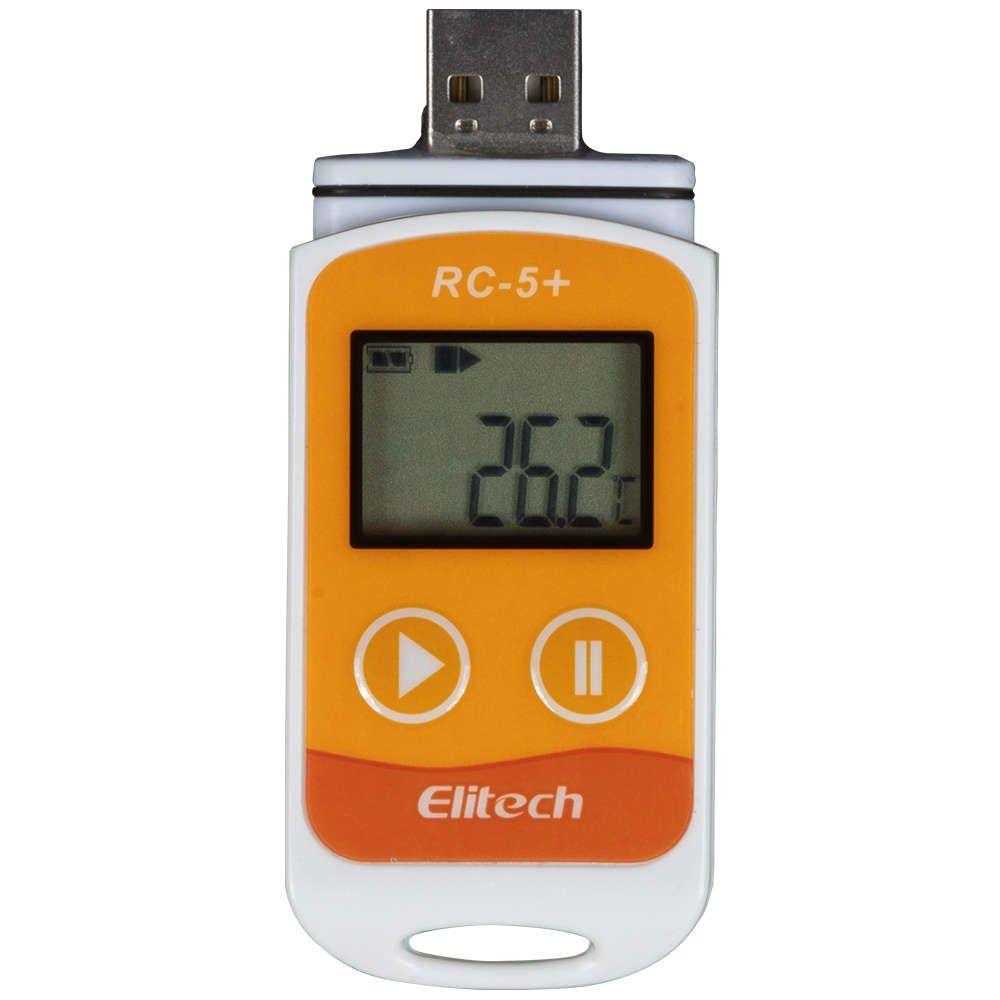 Elitech RC-5+ Reusable USB Temperature Data Logger with Auto PDF Report - Inhomebuy