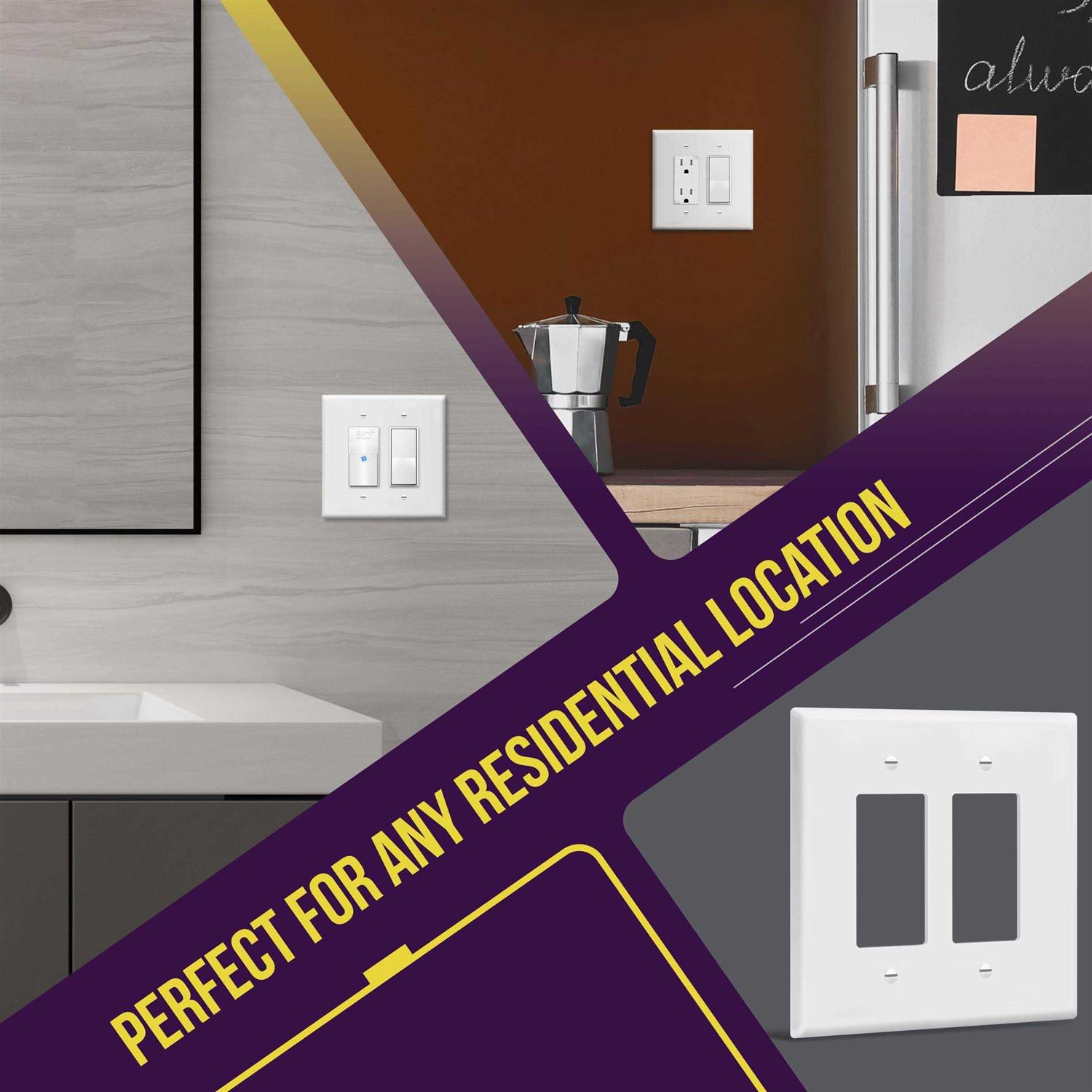 Enerlites Decorator Receptacle Residential Grade Wall Outlet 15A 125V - Inhomebuy