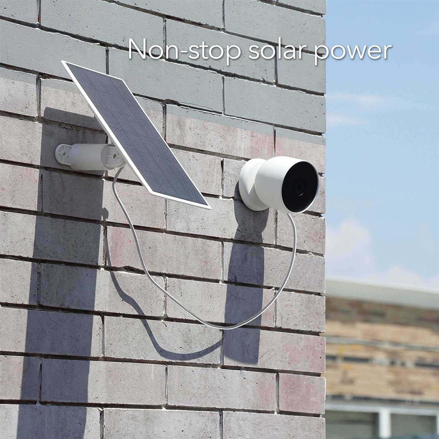 Wasserstein Solar Panel for Google Nest Cam Outdoor or Indoor - Inhomebuy