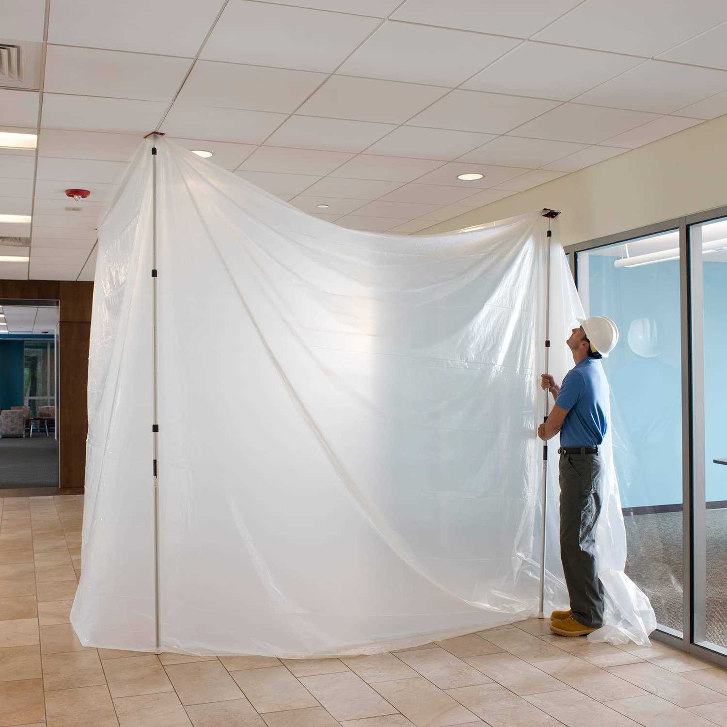 Zipwall ZipPole ZP4 Dust Barrier Pole - Inhomebuy