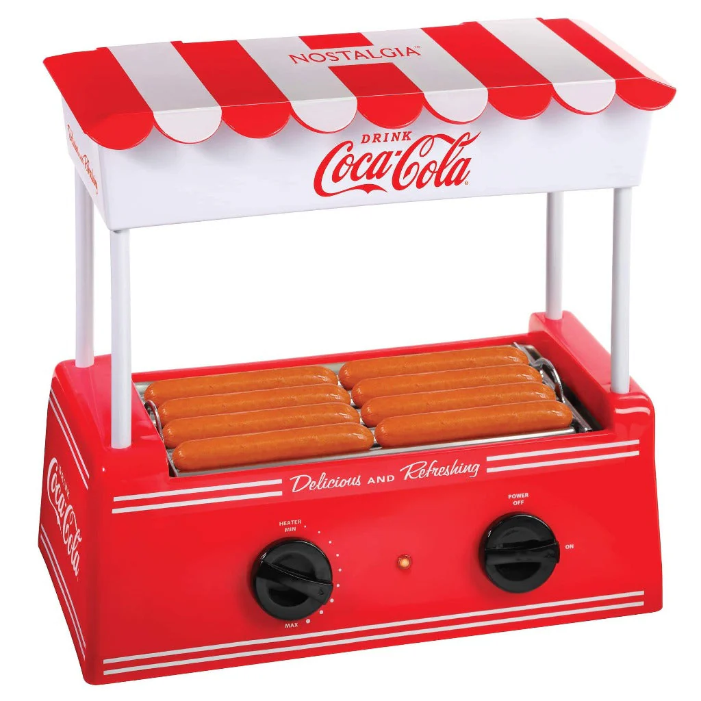 Coca-Cola® Hot Dog Roller and Bun Warmer, 8 Hot Dog and 6 Bun Capacity - Inhomebuy