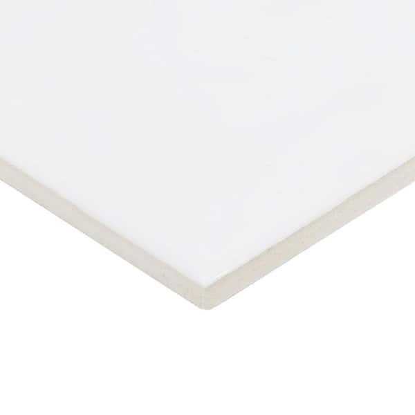 Daltile LuxeCraft Glossy 4-1/4 in. x 12-7/8 in. Glazed Ceramic Wave Crest Wall Tile - Inhomebuy