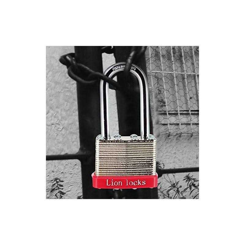 Lion Locks 12 Keyed-Alike Padlocks w/ 1.25” Shackle Keys - Inhomebuy