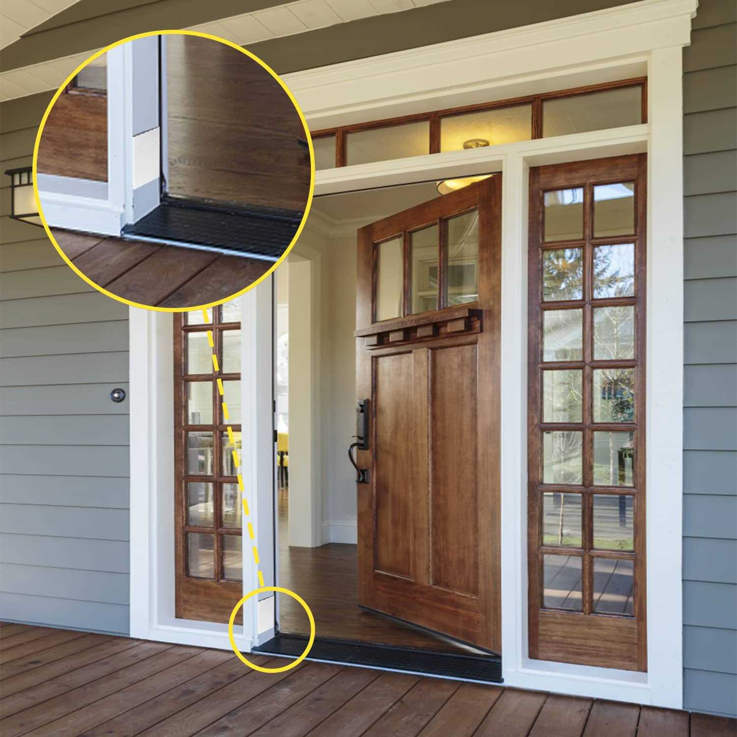 Door Corner Seals Exterior Door jamb Frame Seal Wedge Draft Stopper with Adhesive 10 Pack for Weather Stripping and Draft Protection Foam Corner - Inhomebuy