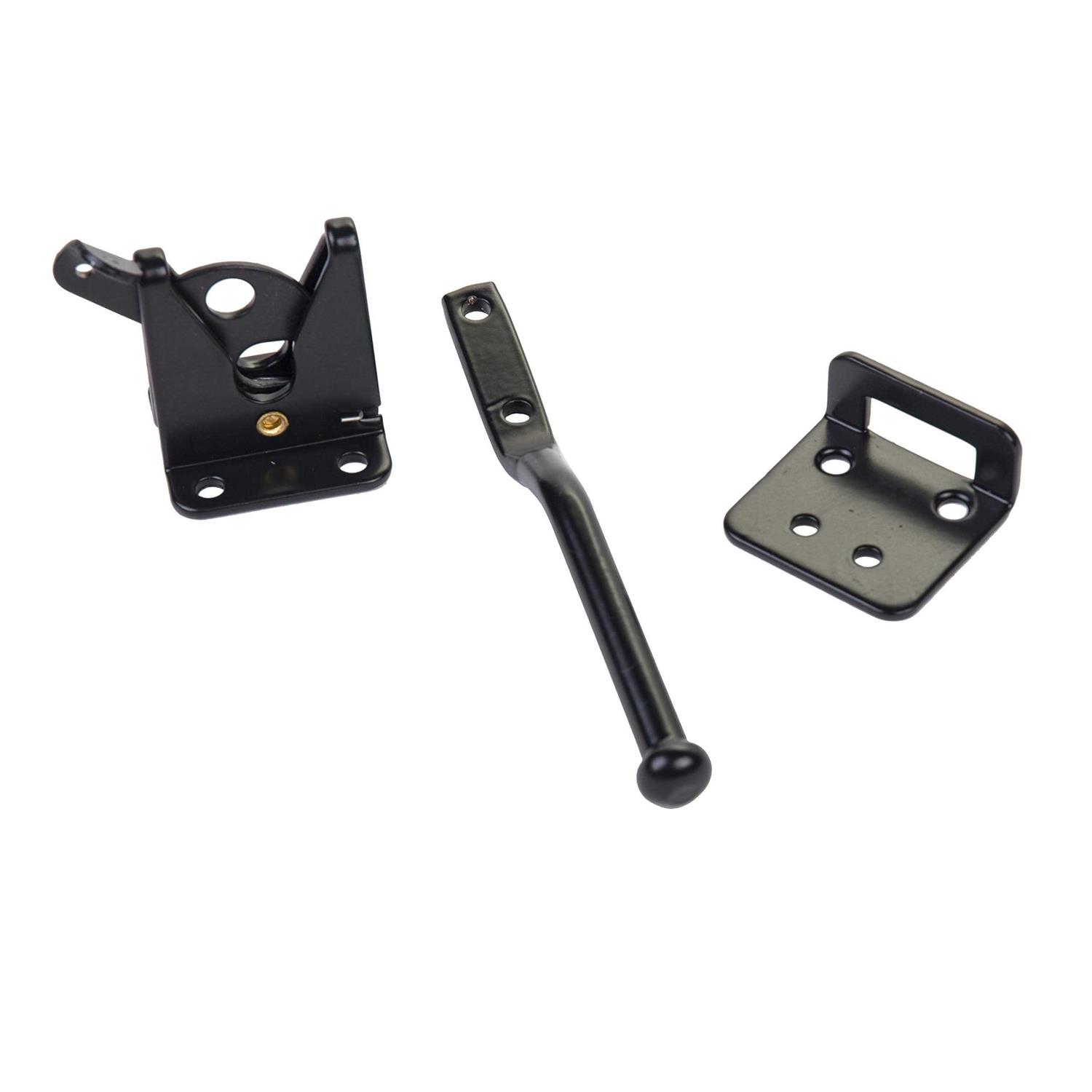 Nuvo Iron SH12BLK Strap Hinge Steel Black - Inhomebuy