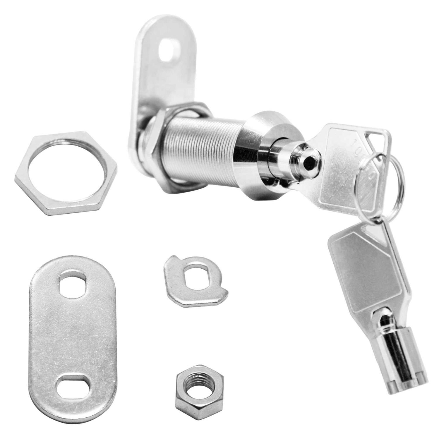 Kingsley Tubular Cam Lock Cylinder-Chrome Finish Keyed Alike - Inhomebuy
