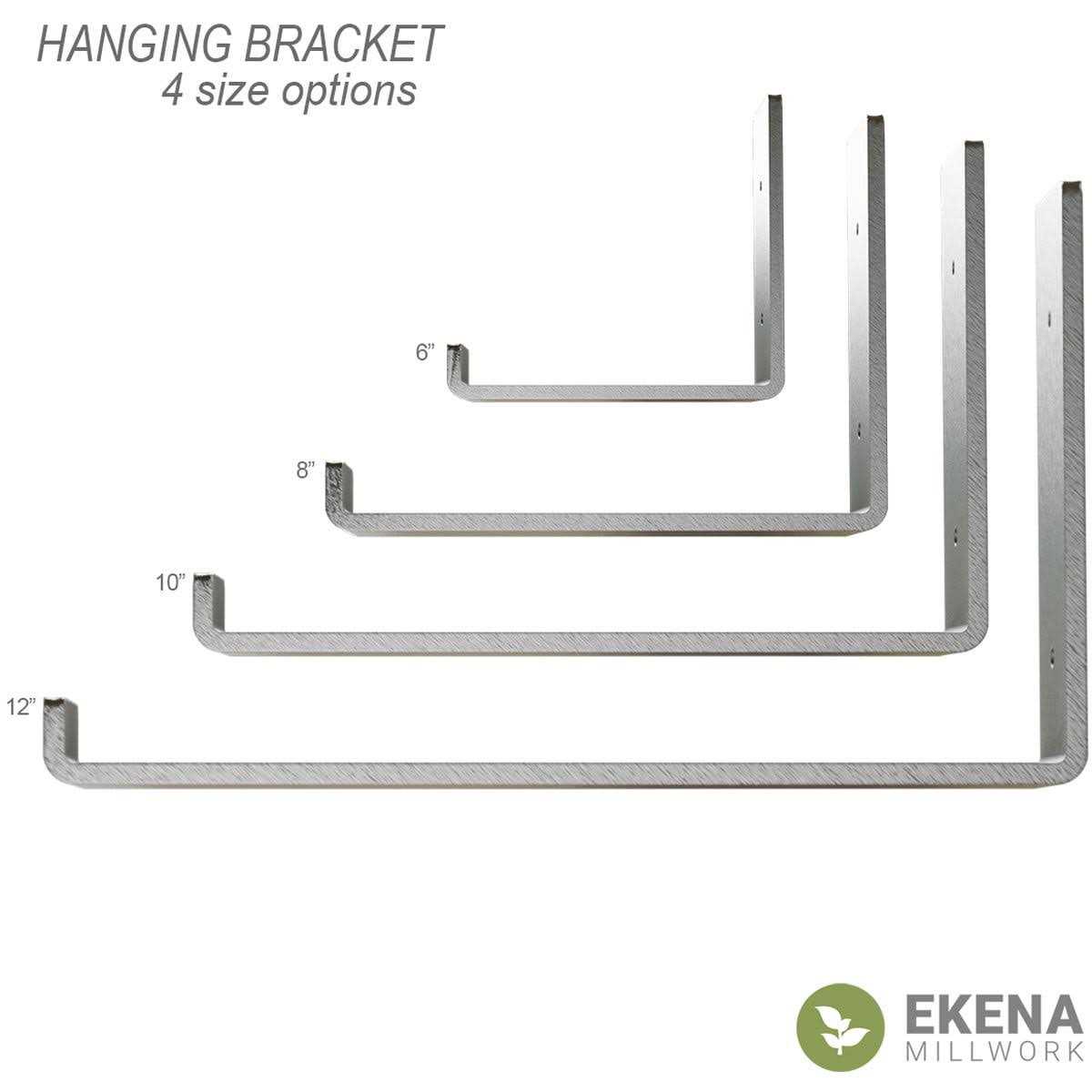 Ekena Millwork 2W x 6D x 5 1/2H Steel Hanging Shelf Bracket - Inhomebuy
