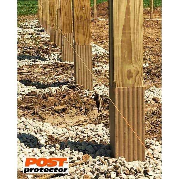 Post Protector 6 in. x 6 in. x 60 in. in-Ground Post Decay Protection - Inhomebuy