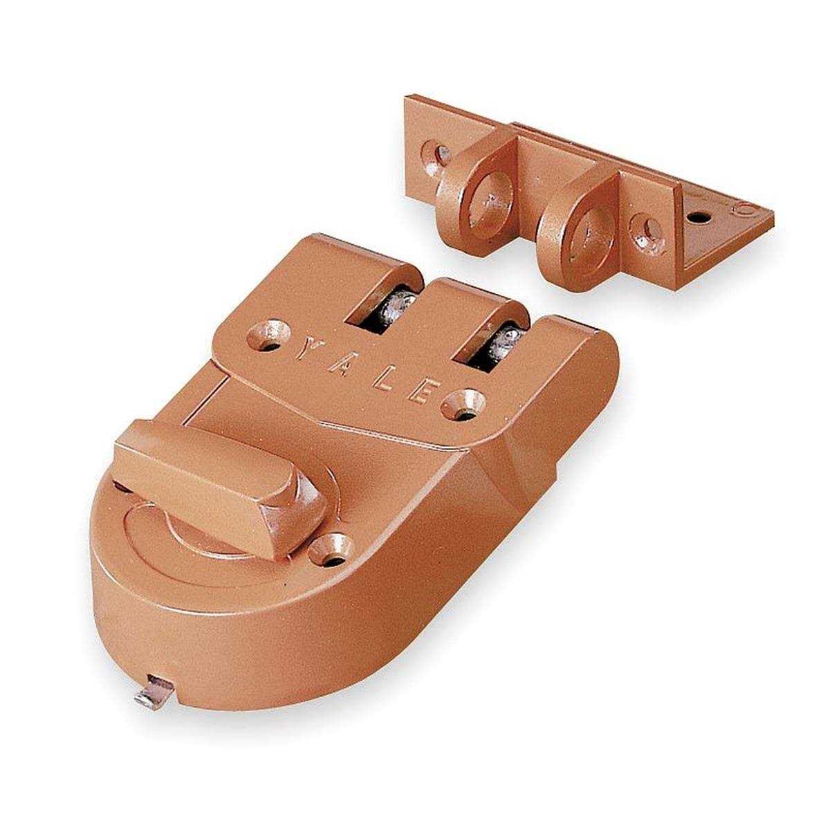 Yale Rim Lock Heavy-Duty Brass For 1-3/8 in to 2-1/4 in Door Thick 112 - Inhomebuy