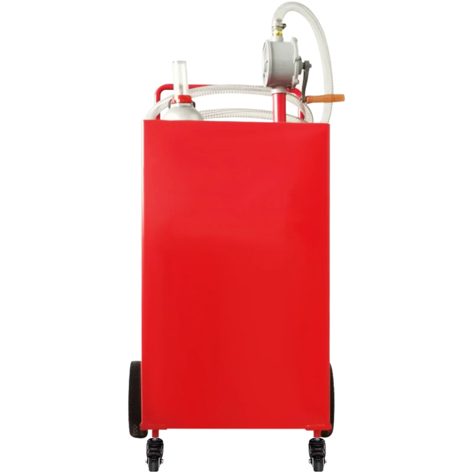 BENTISM Fuel Caddy, 30 Gallon, Gas Storage Tank & 2 Wheels, with Manuel Transfer Pump, Gasoline Diesel Fuel Container for Cars, Lawn Mowers, ATVs, Boats, More, Yellow - Inhomebuy
