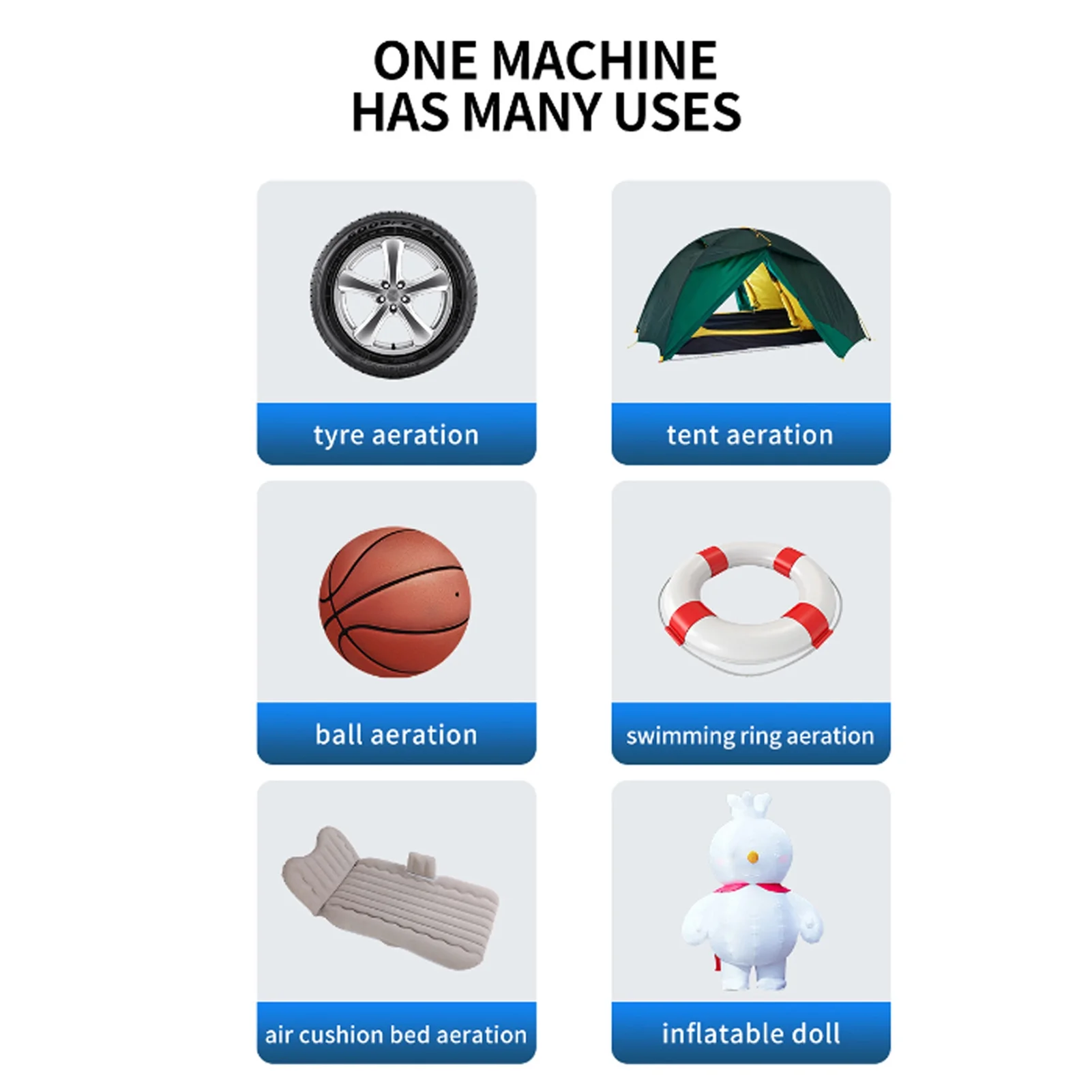 Anself Tire Inflator Portable Air Compressor,1000A Portable Battery Booster with 150 PSI Tire Inflation 6000mAh Jump Starter for  Cars, Bikes & Motorcycle Tires, Balls - Inhomebuy