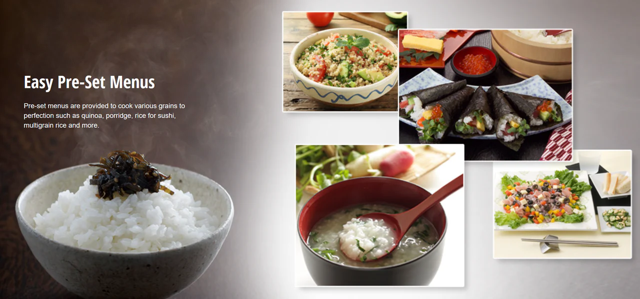 Panasonic Rice Cooker |SRHZ106K| 5.5-cup, multi-function with Induction Heating & 7-layer inner pot - Inhomebuy