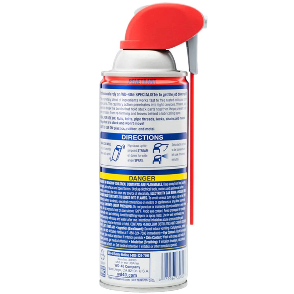 WD-40 Specialist Rust Release Penetrant Spray, 11 oz, Aerosol Can - Inhomebuy