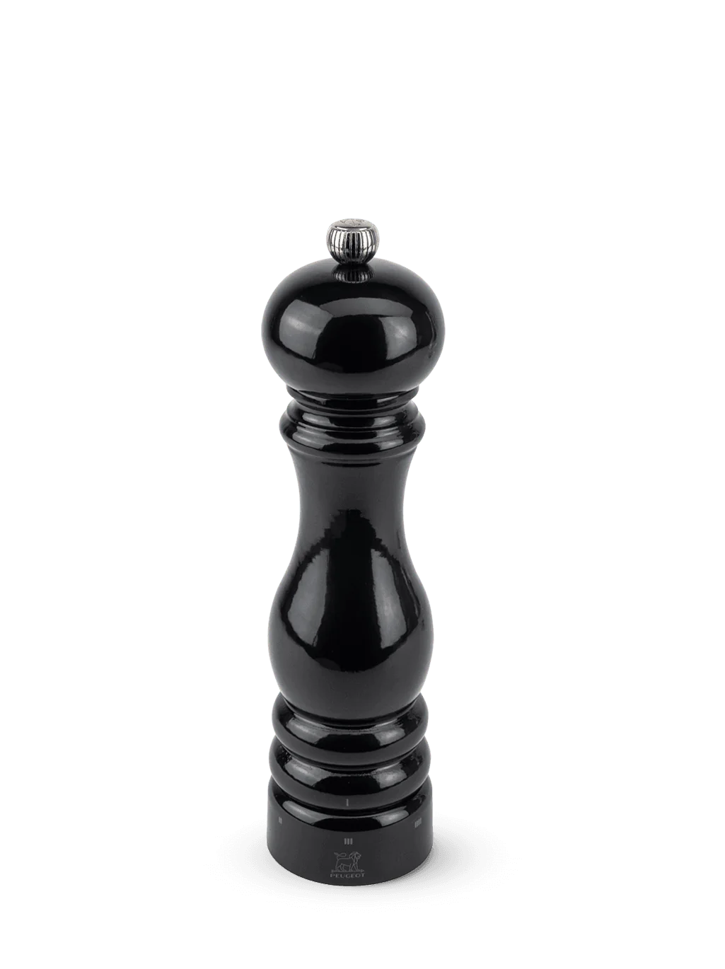 Peugeot Paris u'Select Salt Mill in Wood Salt Black Lacquered 22 cm - 9in - Inhomebuy