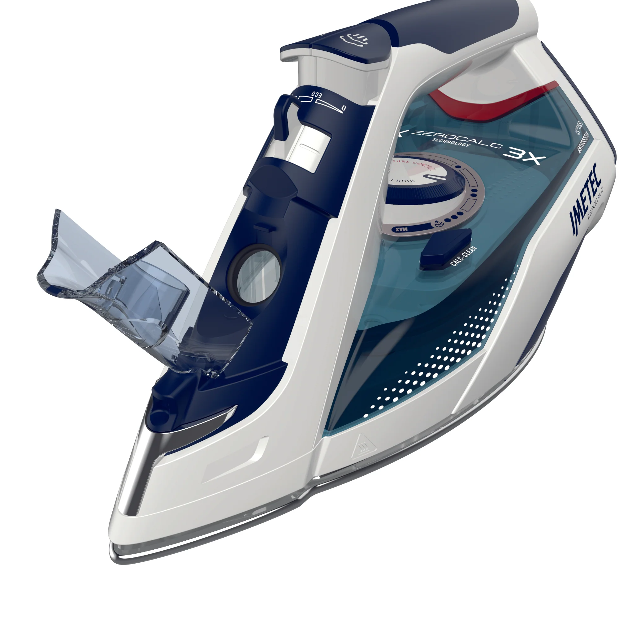 Imetec Steam Iron , 3X Zero Calc  Z3 3500, 2400W, 150G , Anti Drup, S/S Plate - Inhomebuy
