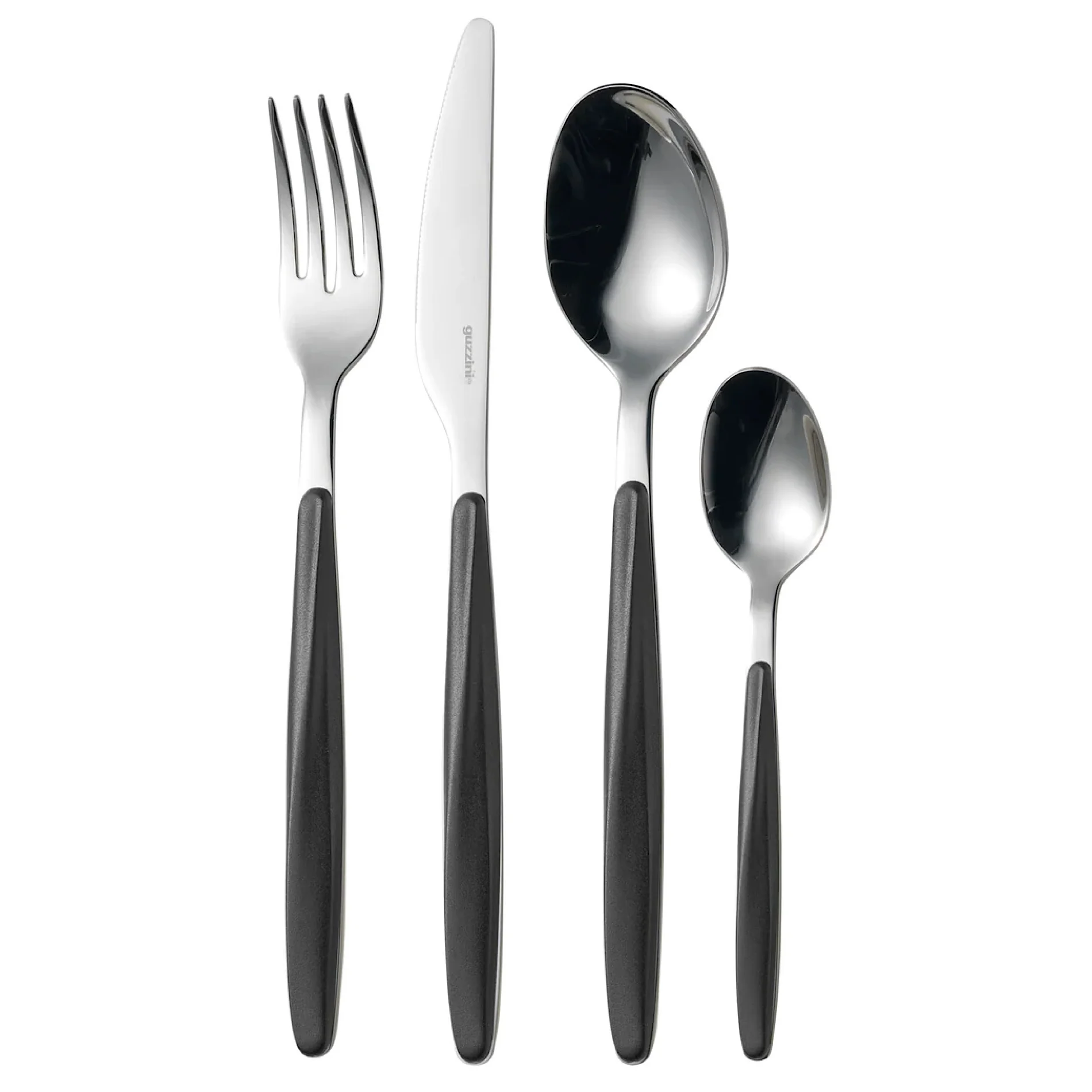 24 Pieces Cutlery Set My Fusion Black - Inhomebuy