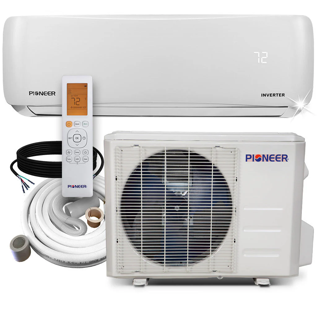 Pioneer® 9,000 BTU 20.5 SEER Ductless Mini-Split Inverter+, WYS009AMFI20RL-25 - Inhomebuy