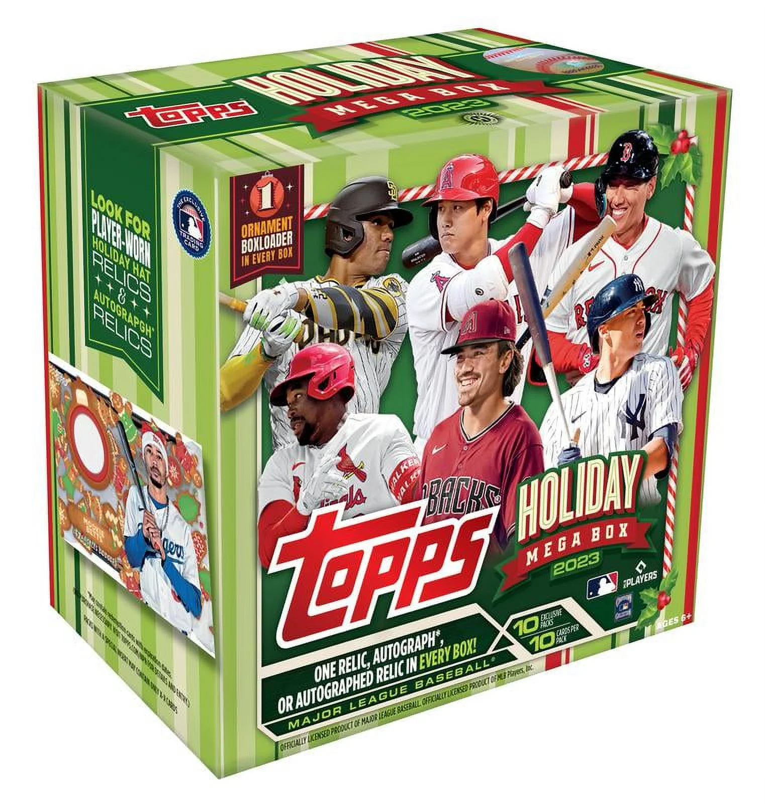 2023 Topps Holiday MLB Baseball Trading Cards Mega Box - 0.5 lb - Inhomebuy