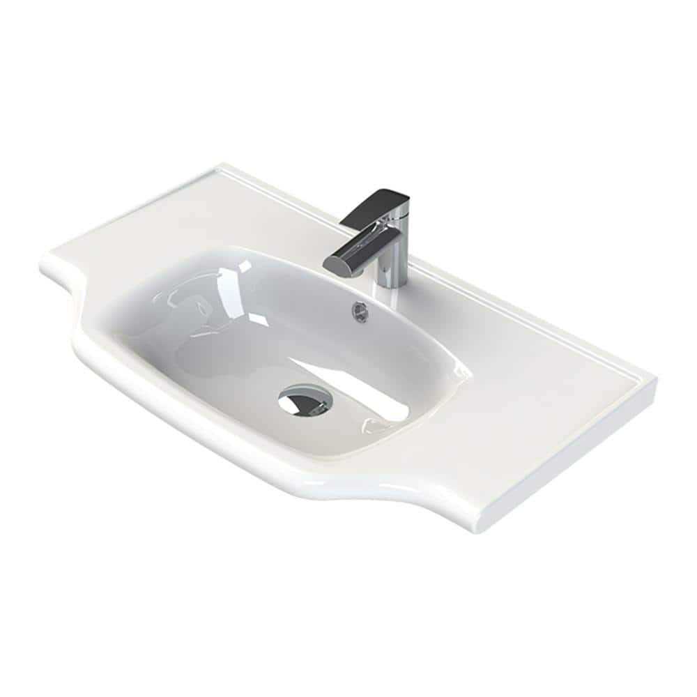 Nameeks 8031/60-No Hole Scarabeo 23-3/4 Ceramic Vessel Bathroom Sink Scarabeo 8031/60-No Hole - Inhomebuy