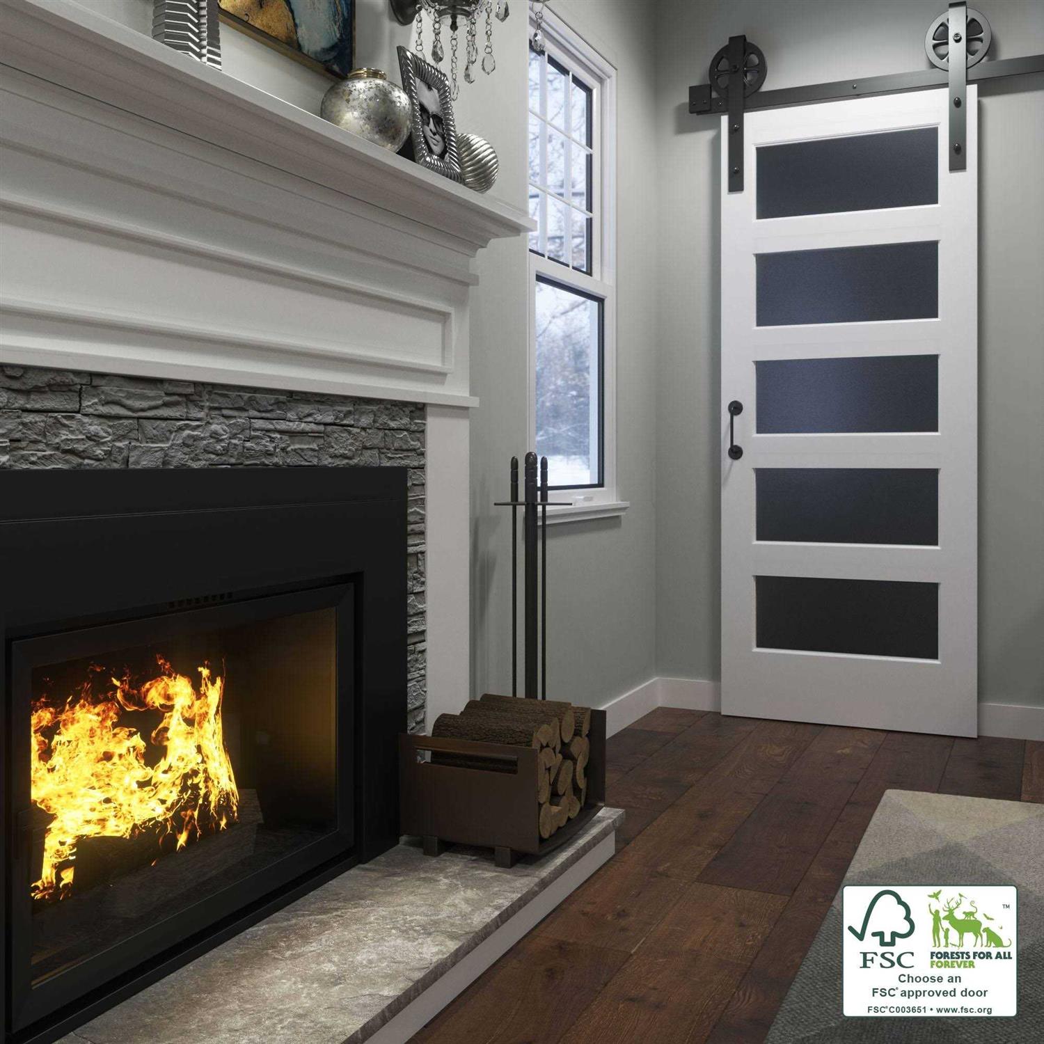 EightDoors 5-Lite Frosted Glass - Inhomebuy