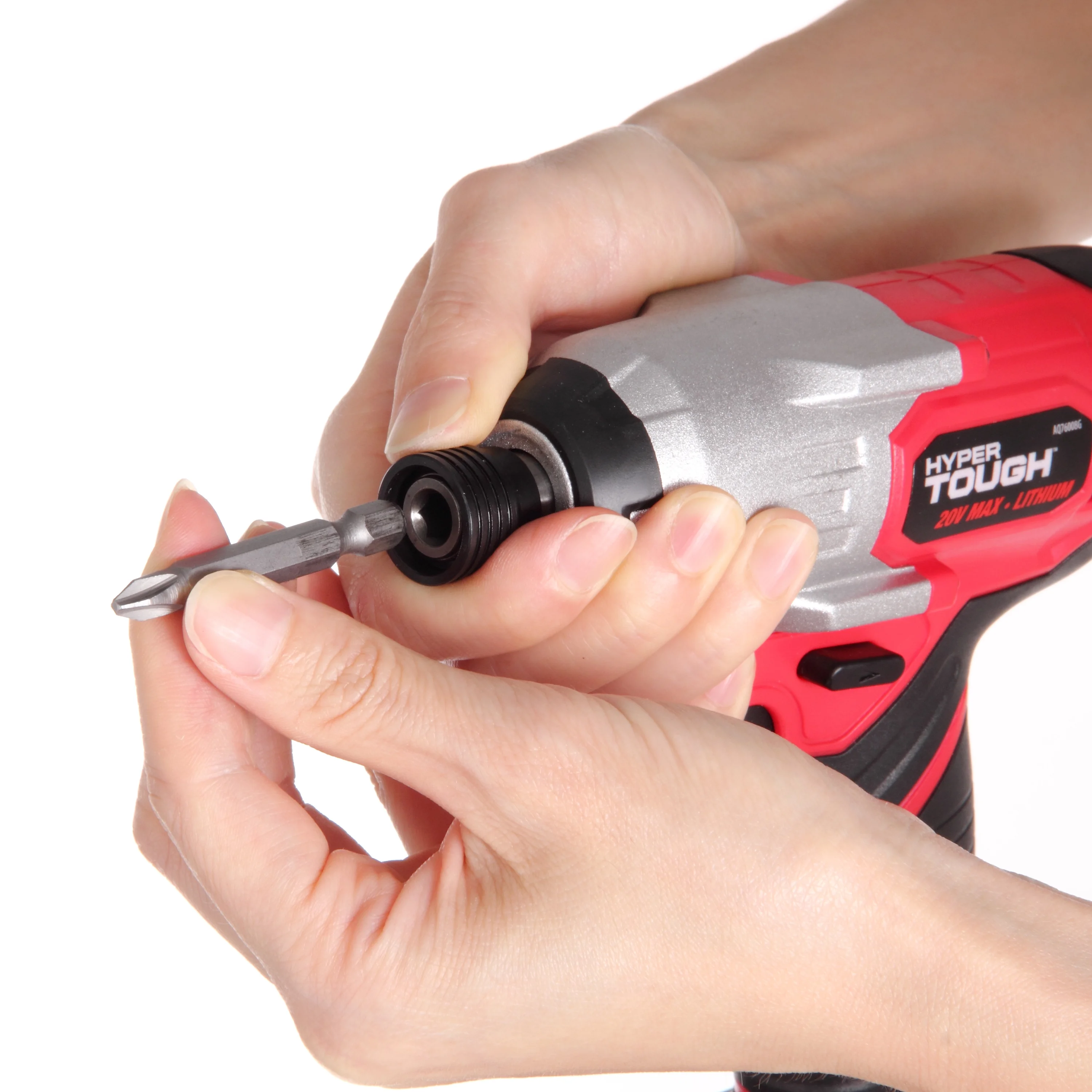 Hyper Tough 20V Max Lithium-ion Cordless Impact Driver, 1/4 inch Quick Release Chuck with 1.5Ah Lithium-ion Battery & Charger, Bit Holder & LED Light - Inhomebuy