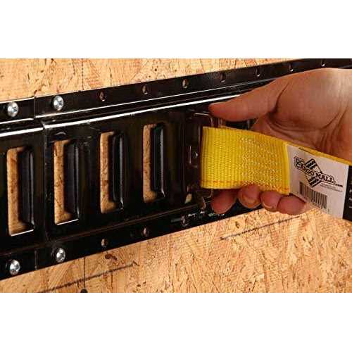 E-Track Tie-Down KIT! 4 Powder-Coated 8′ Horizontal E Track Rails - Inhomebuy