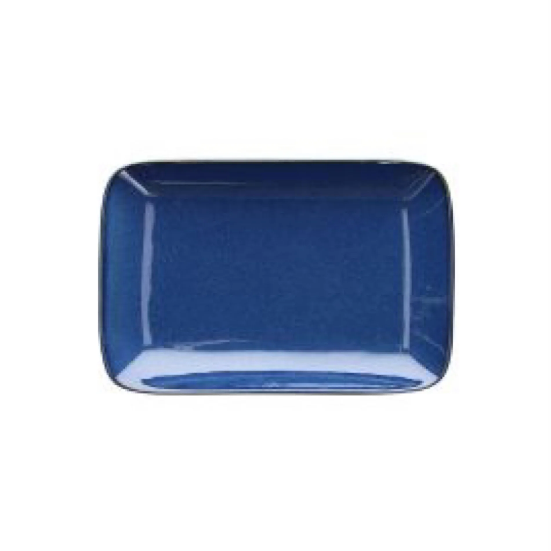 Deep Coupe Rect. Plate 27x18 Jap Blue - Inhomebuy