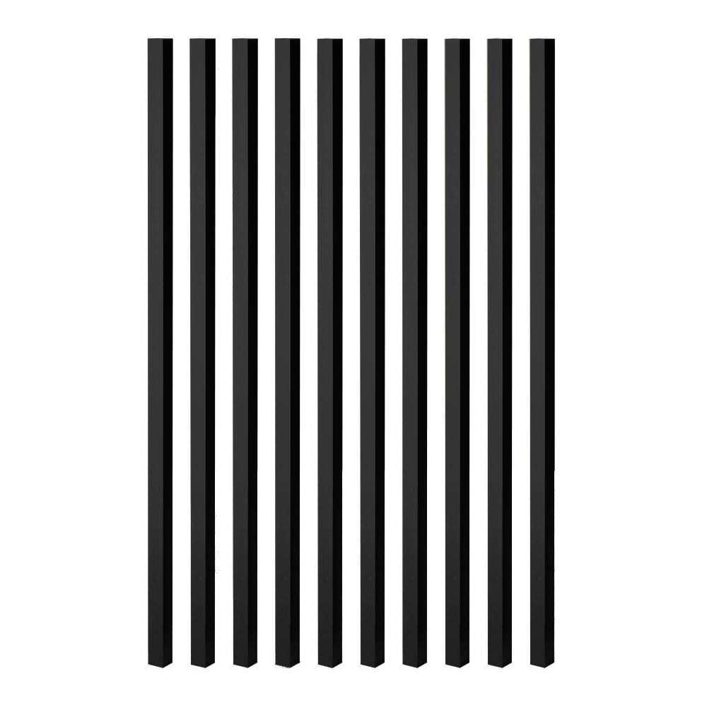 Deckorators Contemporary cable 8-ft x 2.25-in x 3-ft Textured Black Aluminum Deck Cable Rail Kit | 398866 - Inhomebuy