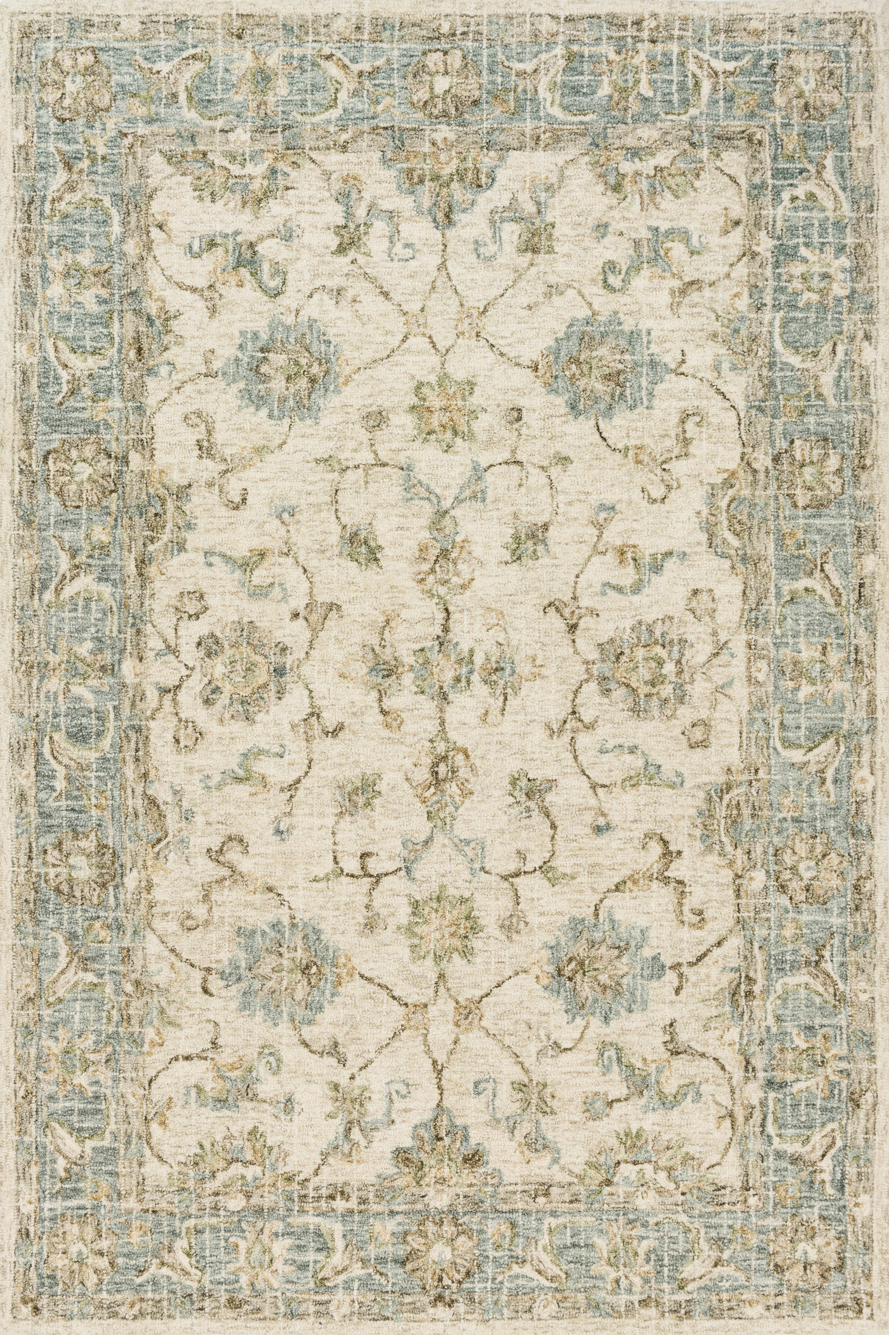 Loloi Rugs Julian Collection Rug in Ivory, Spa - 12'0