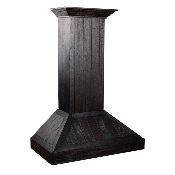 ZLINE 36 in. Wooden Wall Range Hood, Rustic Dark, KPDD-36 - Inhomebuy