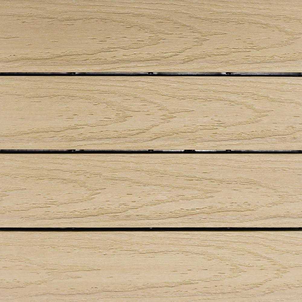 NewTechWood UltraShield Naturale 1 ft. x 1 ft. Quick Deck Outdoor Composite Deck Tile - Inhomebuy