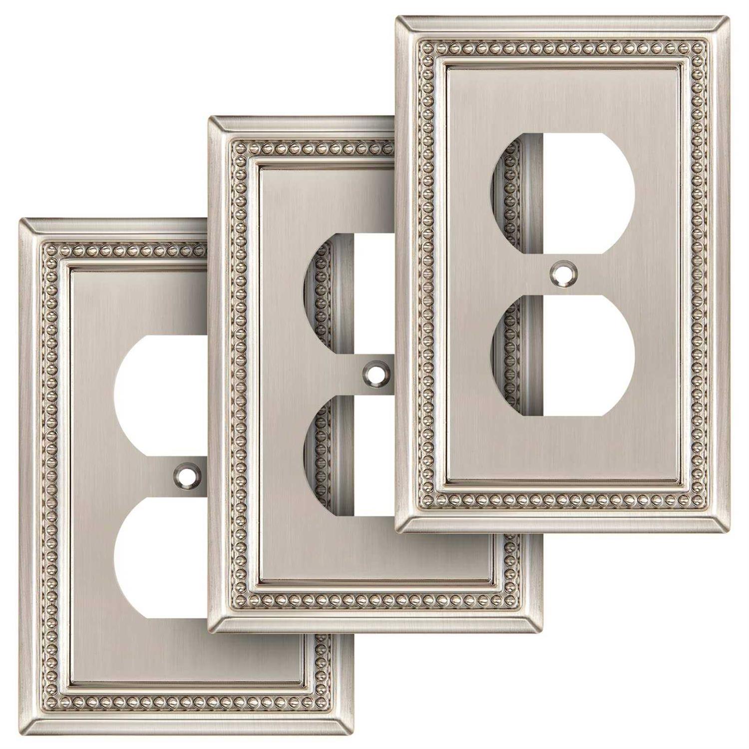 Henne Bery Sunken Pearls Decorative Wall Plate Switch Plate Outlet Cover - Inhomebuy