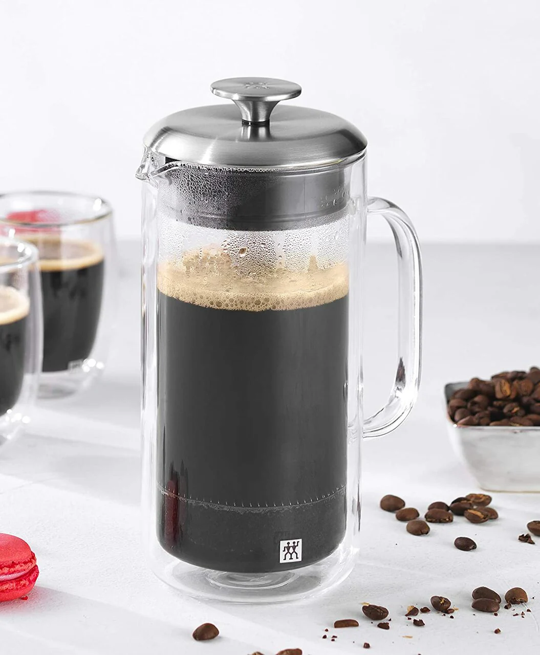 Zwilling Sorrento Plus French Press | 39500-300 | Double Wall Glass 750ml - Inhomebuy