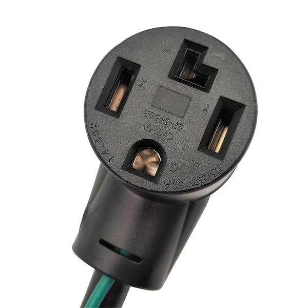 parkworld 1.5 ft. 10/3 3-Wire 15 Amp Regular Household NEMA 5-15P Plug to 50 Amp Range/Oven 10-50R Adapter Cord - Inhomebuy