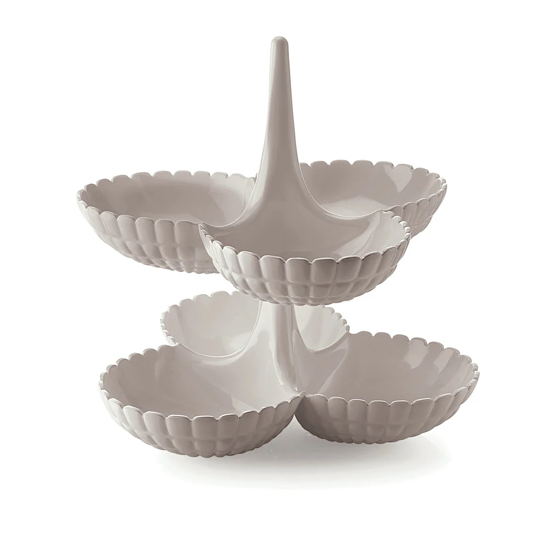 Set of 2 hors d’oeuvres dishes Tiffany Milk white - Inhomebuy