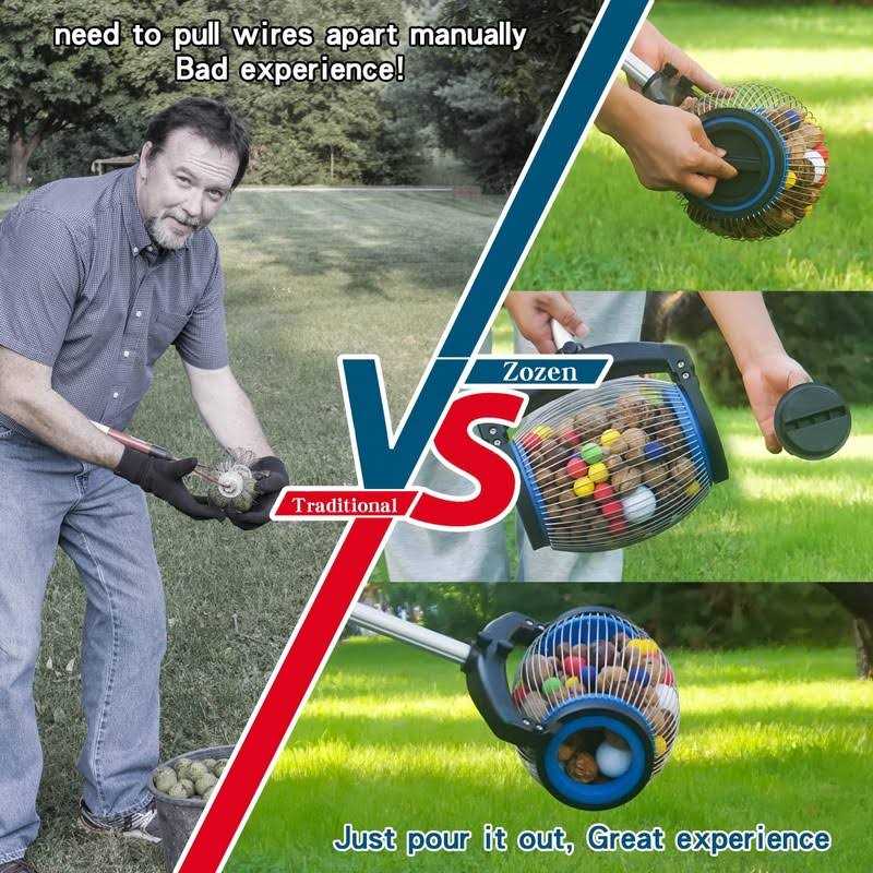 Zozen Nut Gatherer Picker Upper Directly Dump Outlet Medium - Inhomebuy