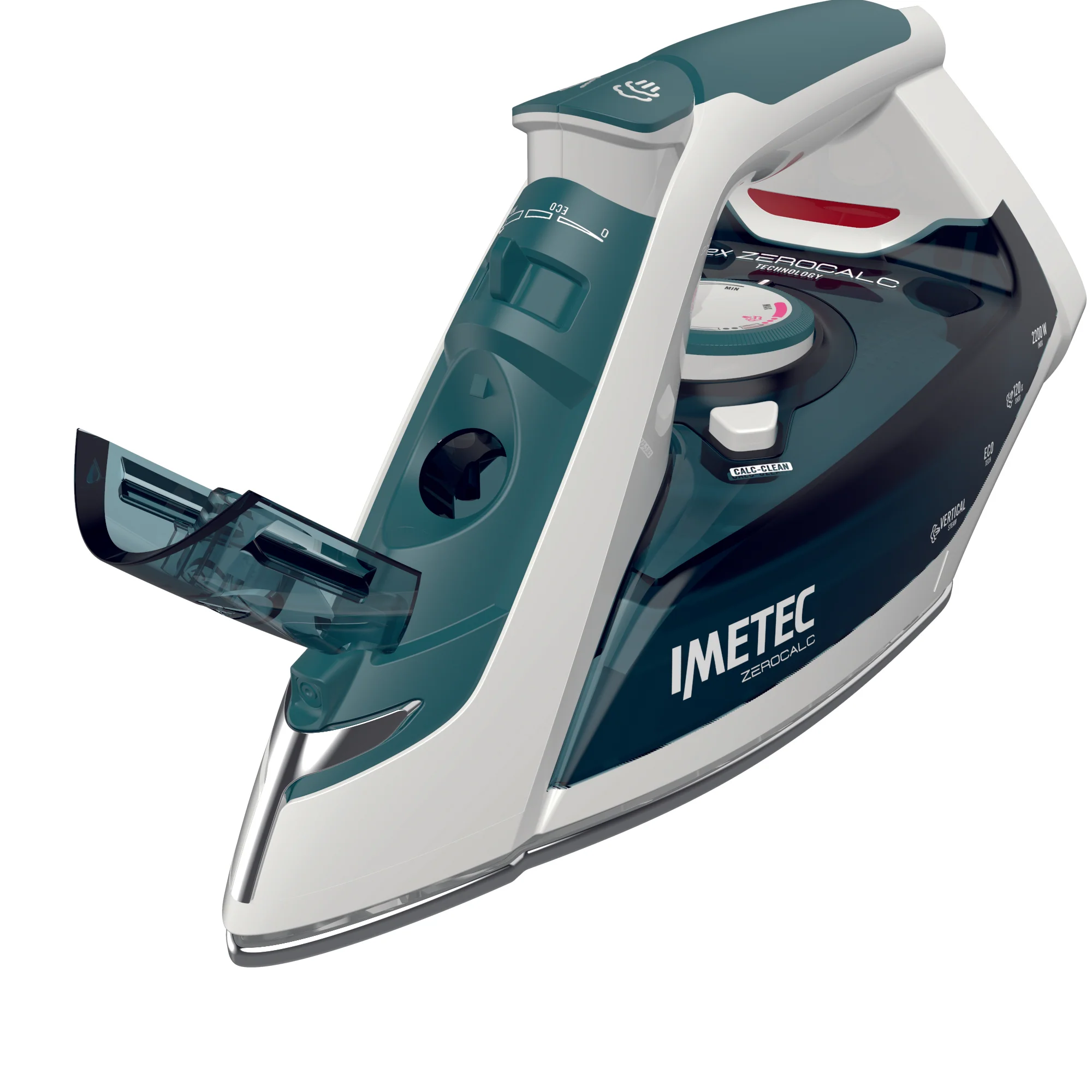 Imetec Steam Iron, 2X Zero Calc Z1 2500 , 2200W, 120G, S/S SOLEPLATE - Inhomebuy