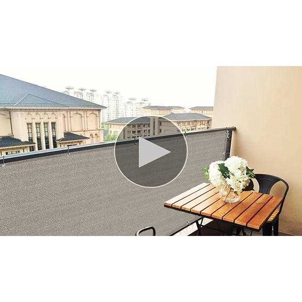 SUNNY GUARD Balcony Privacy Screen Fence Apartments Railing Cover Heavy Duty Windscreen for Outdoor,Backyard,Patio,Deck - Inhomebuy