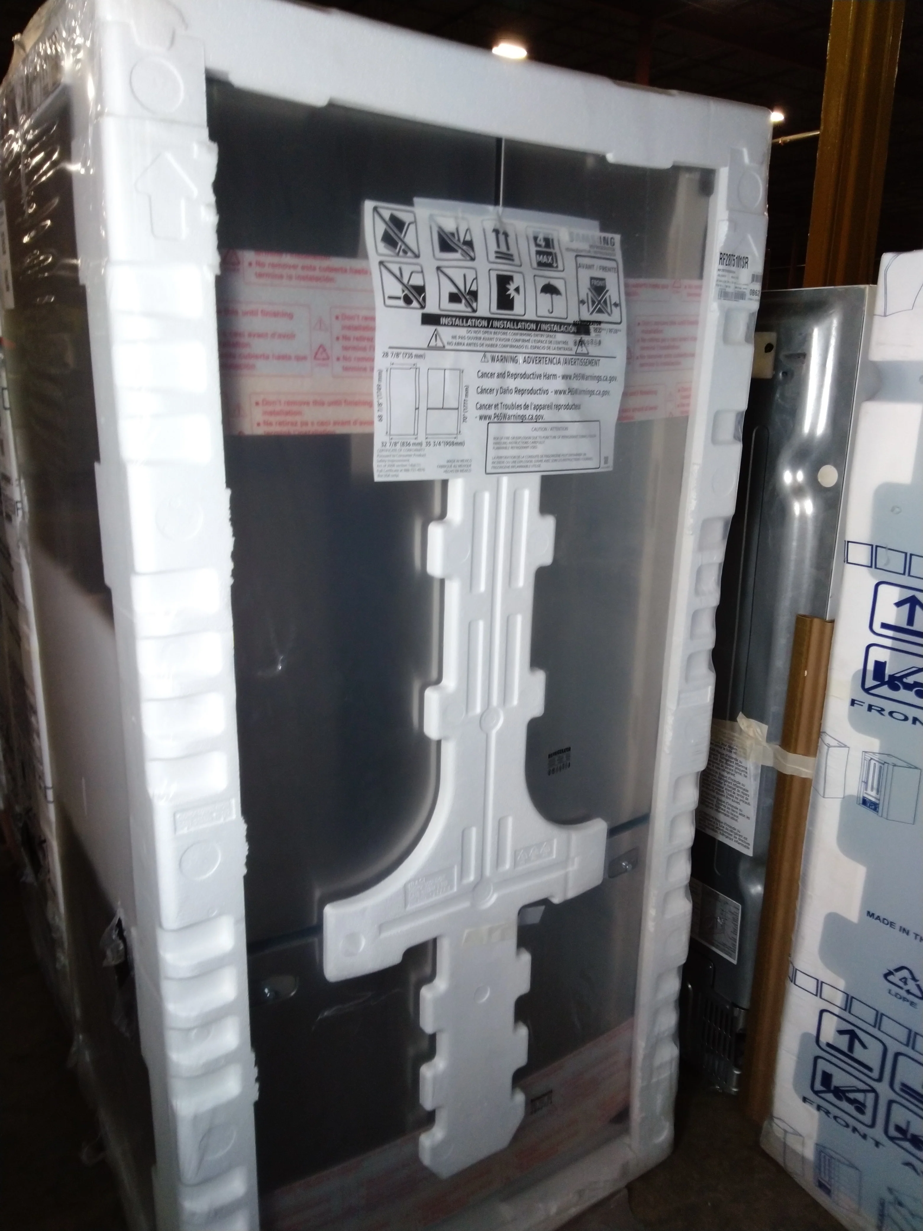 Samsung 36 in. 28.2 cu. ft Stainless Steel French Door Refrigerator - RF28T5101SR/AA - Inhomebuy