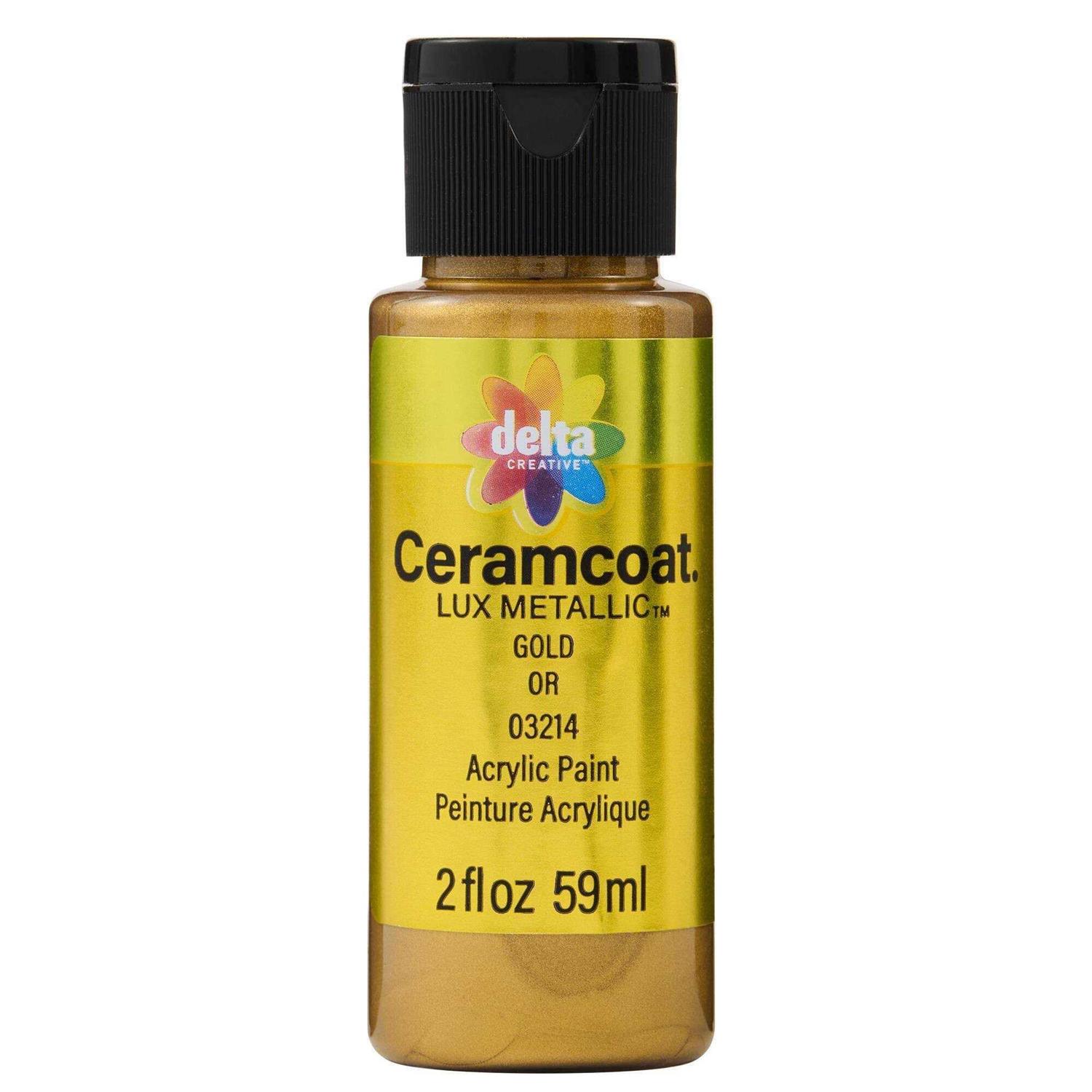 Delta 2 fl oz Ceramcoat Luxe Metallic Paint - Inhomebuy