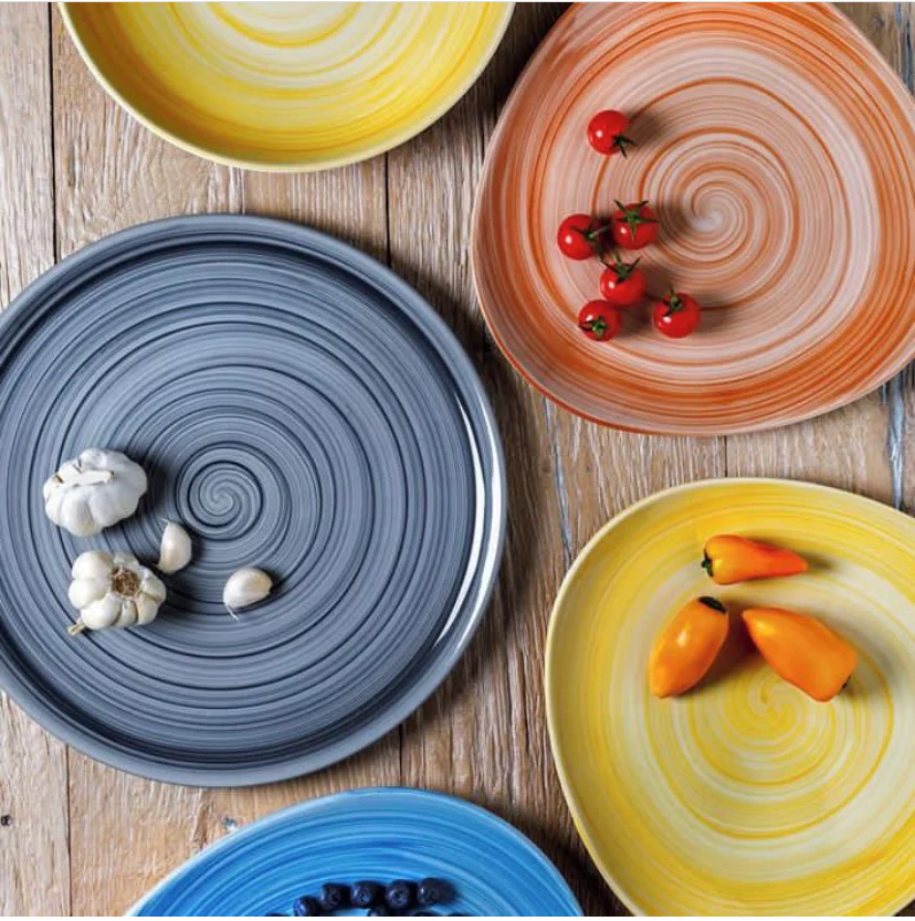 Trilogy Giotto Round Platter 31x31cm Blue - Inhomebuy