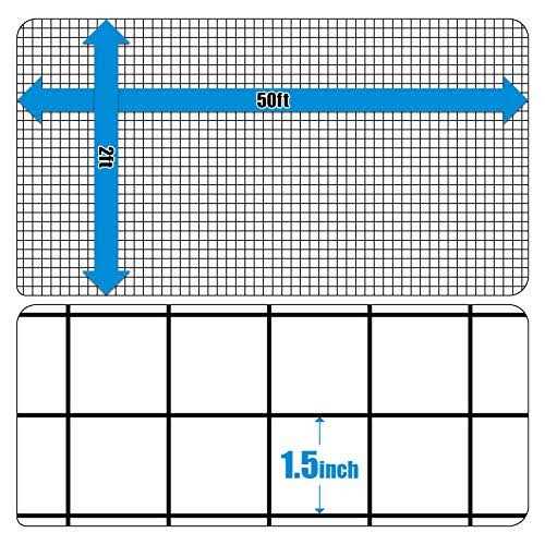 Fencer Wire 16 Gauge Black Vinyl Coated Welded Wire Mesh Size 1.5 inch by 1.5 inch - Inhomebuy