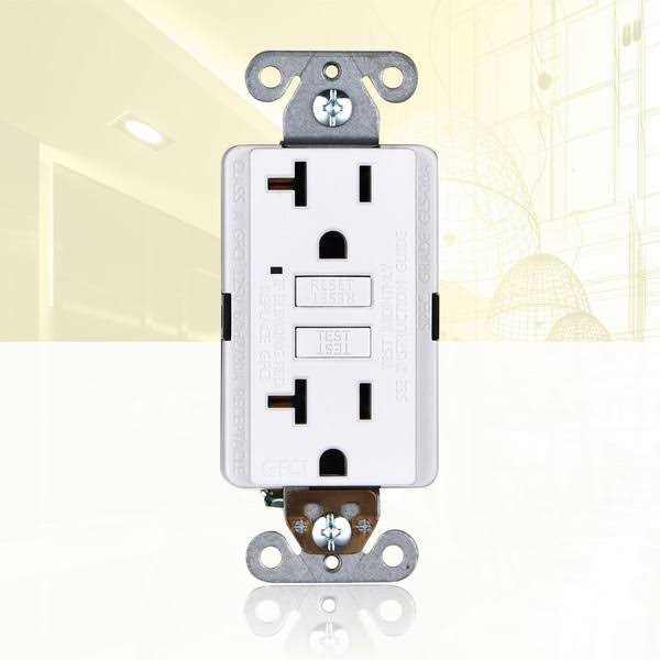 Faith 20A Gfci Outlet Slim GFI Receptacle with Wall Plate - Inhomebuy