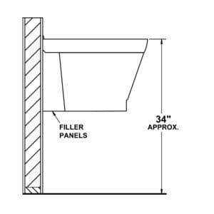 Mustee 17W Utilatub Laundry Tub Wall Mount - Inhomebuy